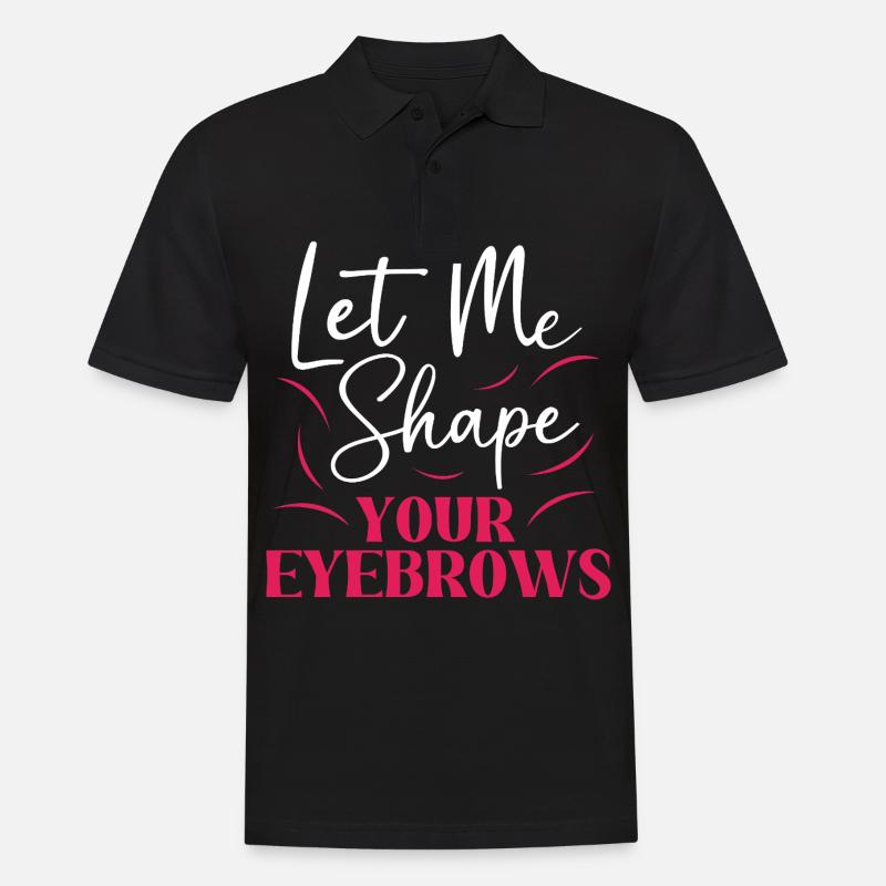 Make-up Microblading Kosmetik Kosmetikerin - Männer Poloshirt - Schwarz