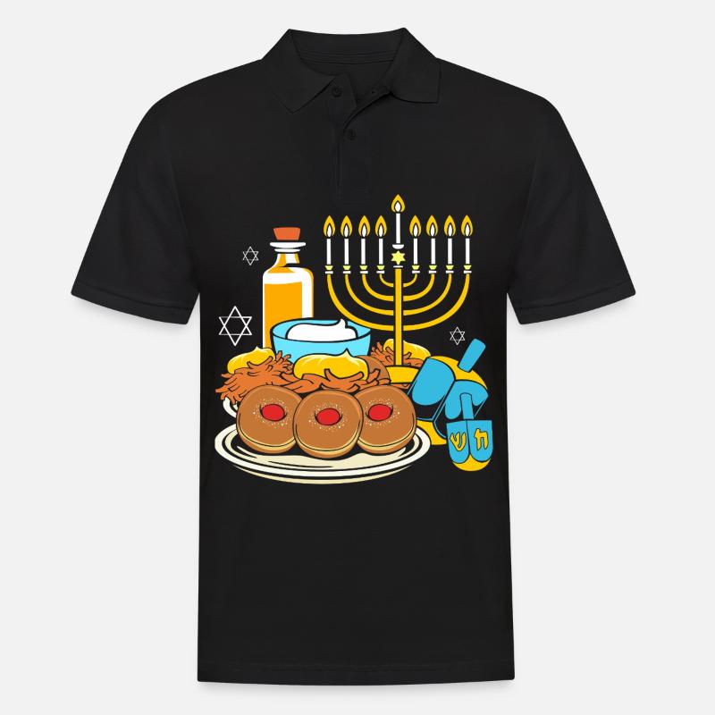 Hanoukka Hanoukka Hanoukka - Polo Homme - noir