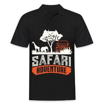 Safari Big Five - Polo Homme - noir - Devant - Kai (181cm)