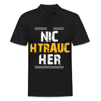 Nichtraucher - Männer Poloshirt - Schwarz - Vorne - Kai (181cm)
