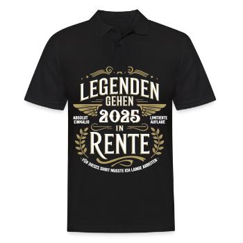 Legends to retire in 2025 Absolutely unique - Men's Polo Shirt - black - Front - Kai (181cm)