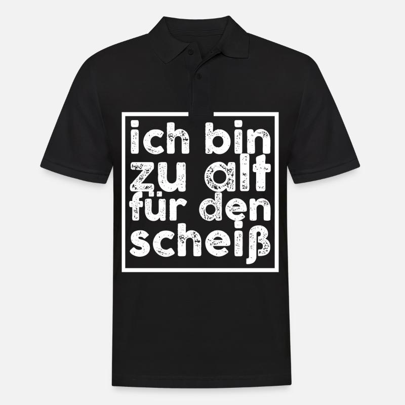alt - Männer Poloshirt - Schwarz