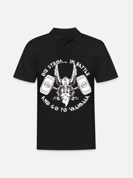 Vikings Thor Walhalla - Men's Polo Shirt - black