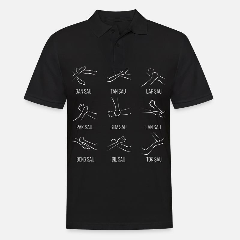 Wingtsun Wing chun - Männer Poloshirt - Schwarz