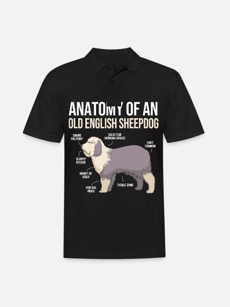English Shepherd - Men's Polo Shirt - black