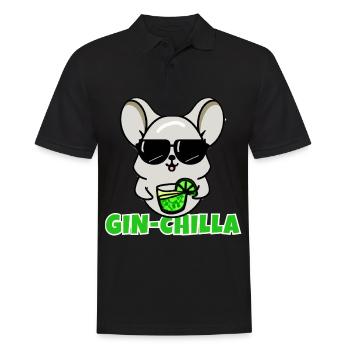 Gin- Chinchilla Gin - Männer Poloshirt - Schwarz - Vorne - Kai (181cm)