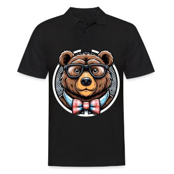 Ours - Polo Homme - noir - Devant - Kai (181cm)