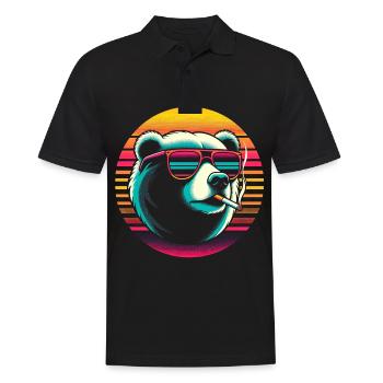 Cigarette d’ours - Polo Homme - noir - Devant - Kai (181cm)