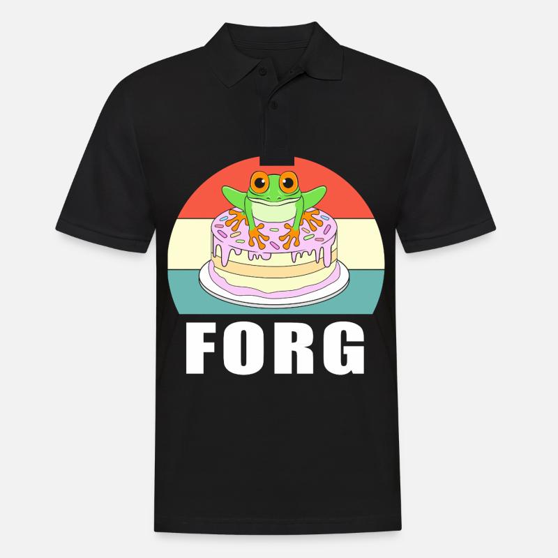 Frosch Laubfrosch - Männer Poloshirt - Schwarz