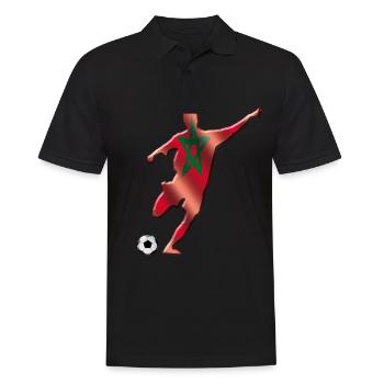 Maroc - Polo Homme - noir - Devant - Kai (181cm)