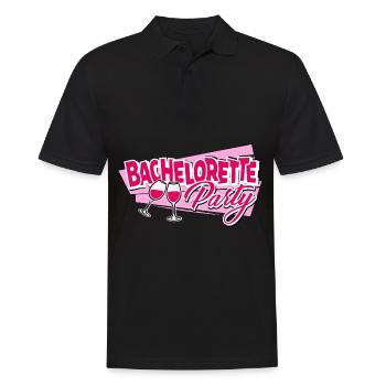 Junggesellenabschied Bachelorette Party - Männer Poloshirt - Schwarz - Vorne - Kai (181cm)