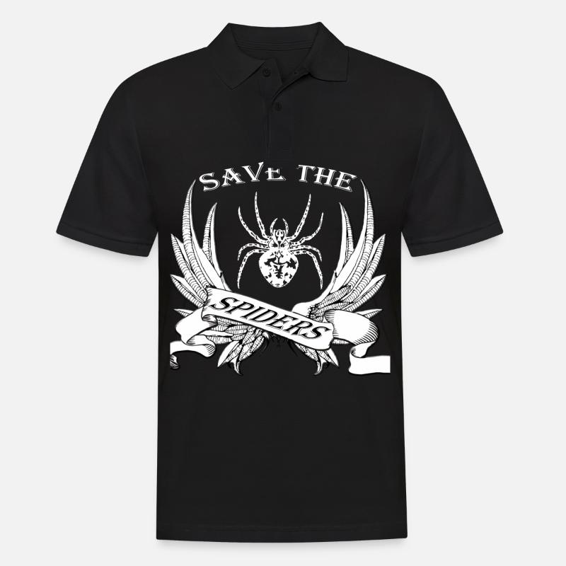 Spinne - Männer Poloshirt - Schwarz