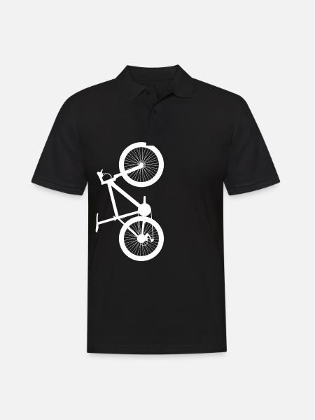 Bicycle vertical - Men's Polo Shirt - black