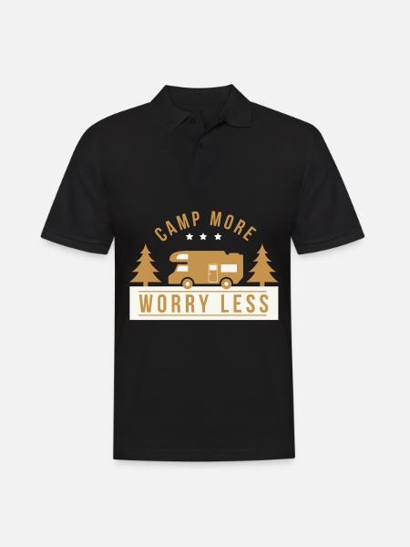 Camper Camping Camper Camping Gift - Men's Polo Shirt - black