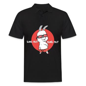 Tee-shirt d'été Funny disant vacances de chemise de plage - Polo Homme - noir - Devant - Kai (181cm)