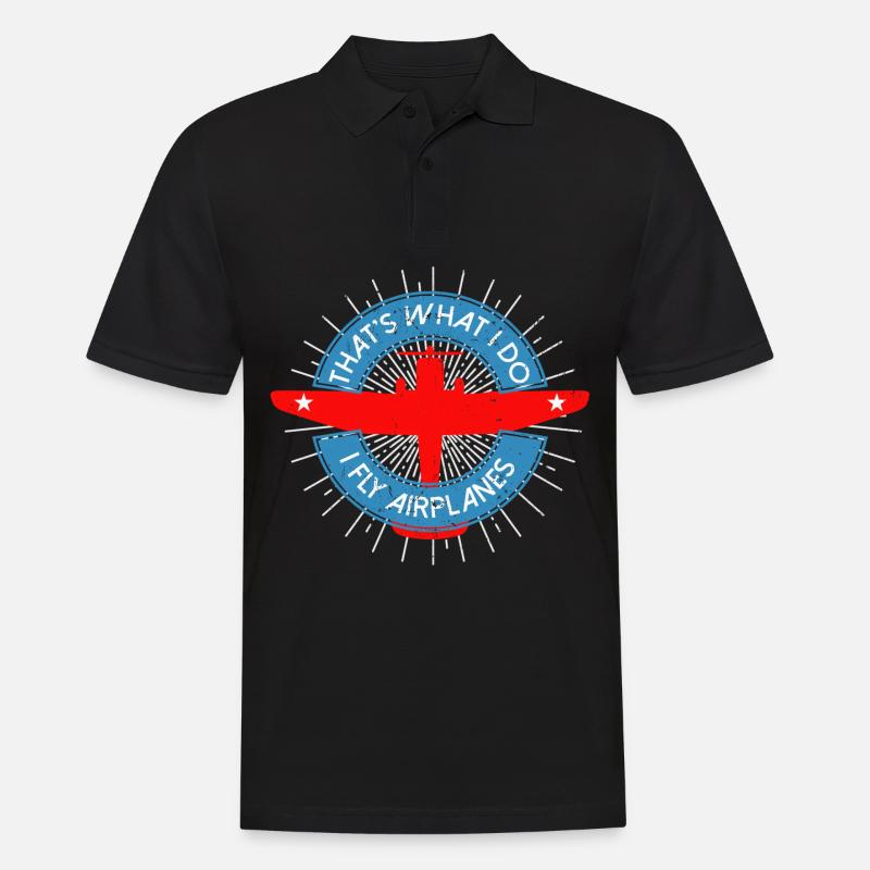 Pilot Hubschrauber Transportflieger Geschenk - Männer Poloshirt - Schwarz
