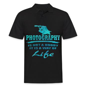 Fotografie - Männer Poloshirt - Schwarz - Vorne - Kai (181cm)