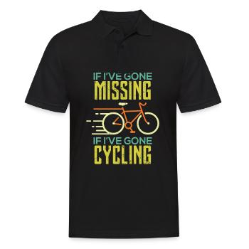 Radeln Radler Mountainbike Rennrad Geschenk - Männer Poloshirt - Schwarz - Vorne - Kai (181cm)