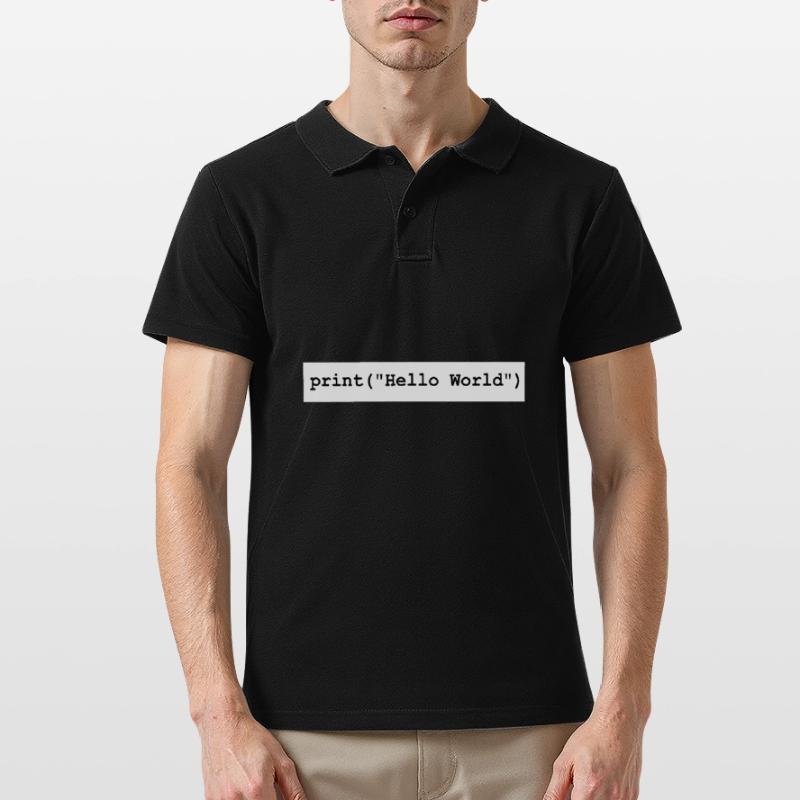 Cadeau du programme de développement Hello World Python Polo Homme