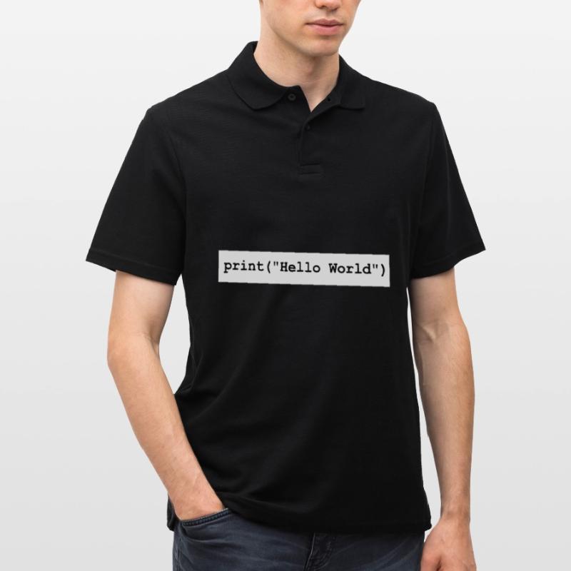 Cadeau du programme de développement Hello World Python Polo Homme