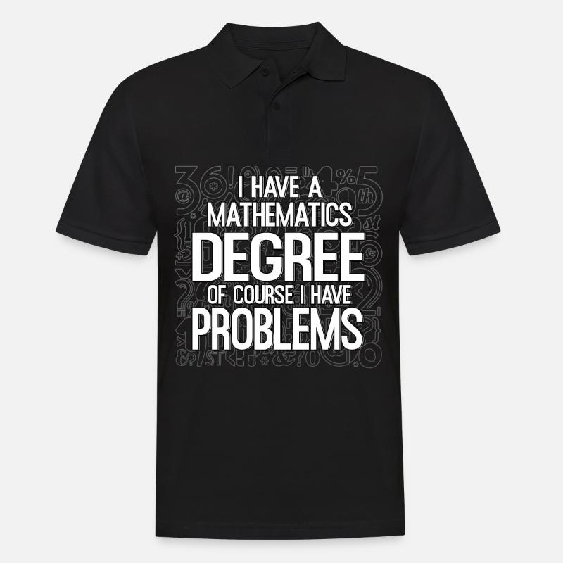 Mathématicien Mathe maths Maths Problèmes - Polo Homme - noir