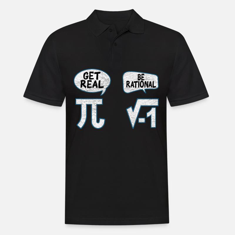 Professeur de maths Pi Mathématiques Mathématiques - Polo Homme - noir