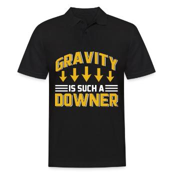 Physique physicien gravitation nucléaire Professeur de physique - Polo Homme - noir - Devant - Kai (181cm)