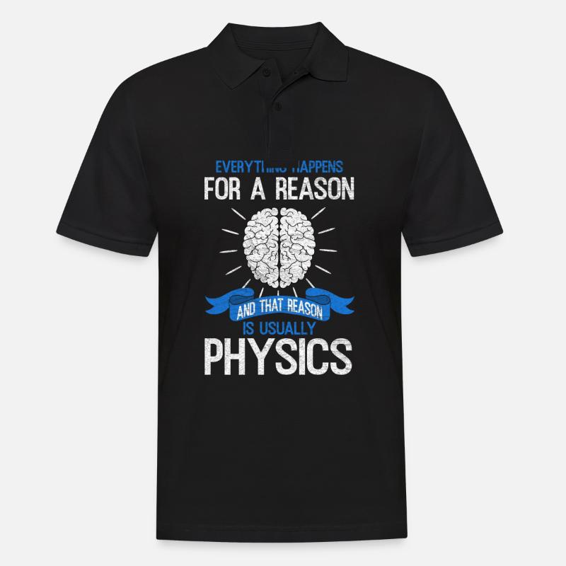 Physik - Männer Poloshirt - Schwarz