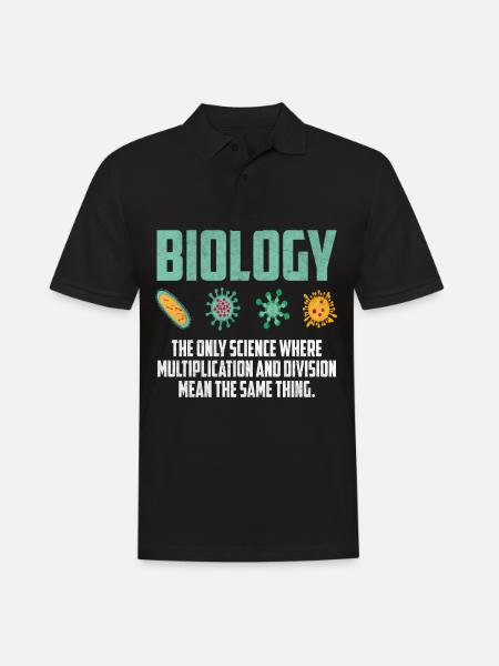 biologi - Herre poloshirt - sort