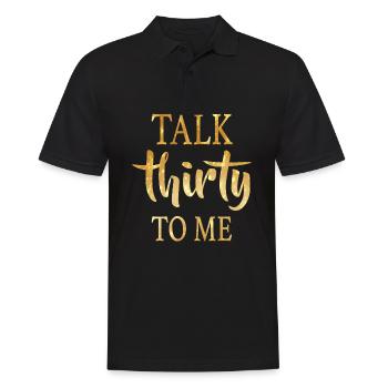 30 birthday - Men's Polo Shirt - black - Front - Kai (181cm)