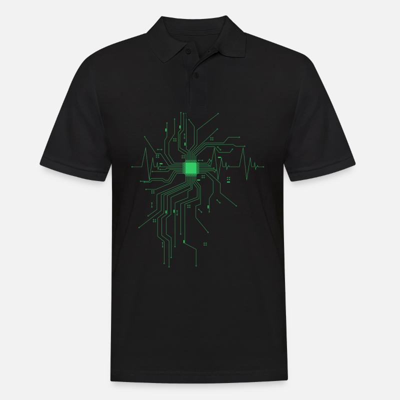 Computer scientist gift for nerds and geeks - Men's Polo Shirt - black