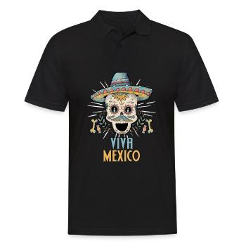Mexico - Men's Polo Shirt - black - Front - Kai (181cm)