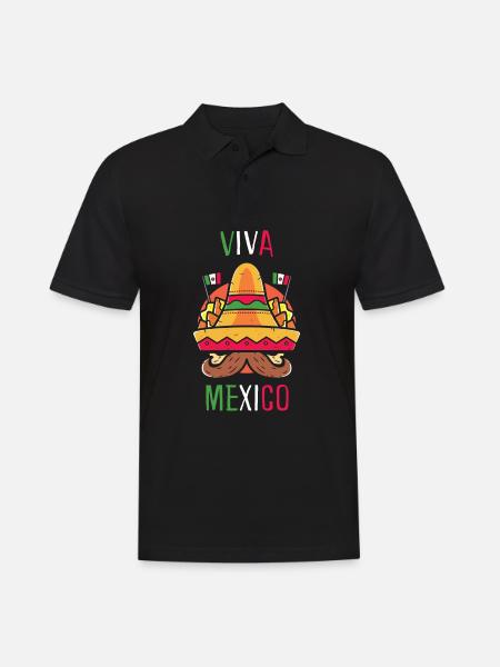 Sombrero Mexico Mexicain - Polo Homme - noir