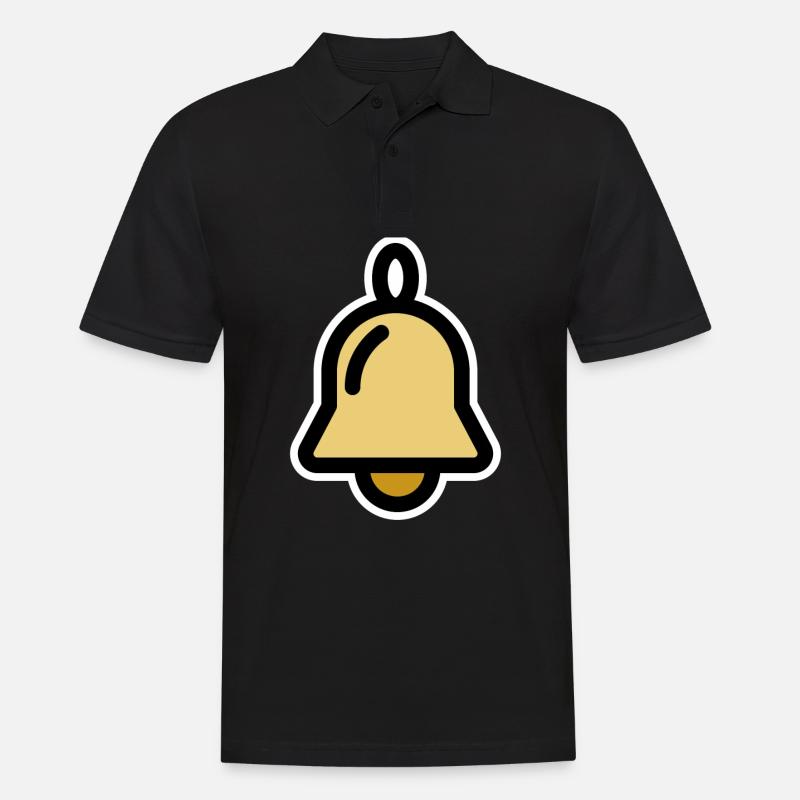 Weihnachtsglocke, Glocke, Glöckchen, Deko - Männer Poloshirt - Schwarz