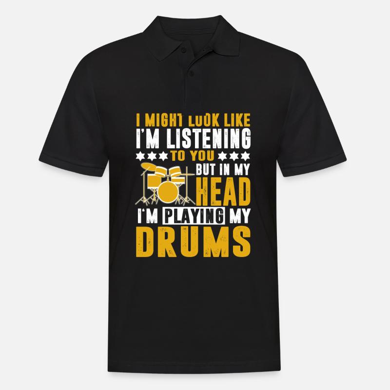 Drummer drummer - Men's Polo Shirt - black