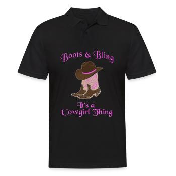 Chapeau de cowboy Wild West Western Bottes de cowboy Chapeau - Polo Homme - noir - Devant - Kai (181cm)