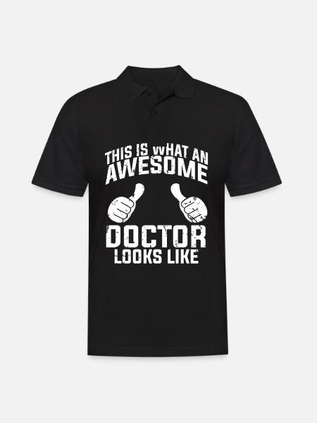 Docteur docteur medic - Polo Homme - noir