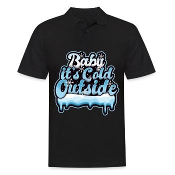 Winter cold frost snow baby - Men's Polo Shirt - black - Front - Kai (181cm)