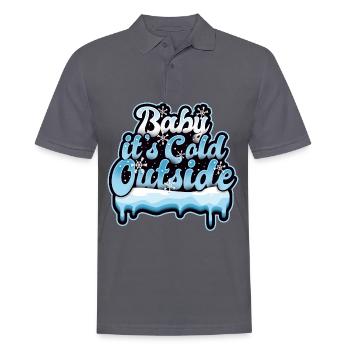Winter kalt Frost Schnee Baby - Männer Poloshirt - Anthrazit - Vorne - Nico (186cm)
