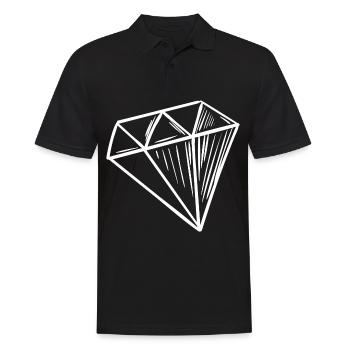 Diamant blanc - Polo Homme - noir - Devant - Kai (181cm)