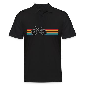 Vélo rétro vélo de montagne vélo - Polo Homme - noir - Devant - Kai (181cm)