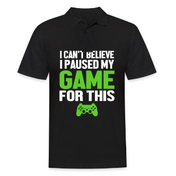Gaming - Men's Polo Shirt - black - Front - Kai (181cm)