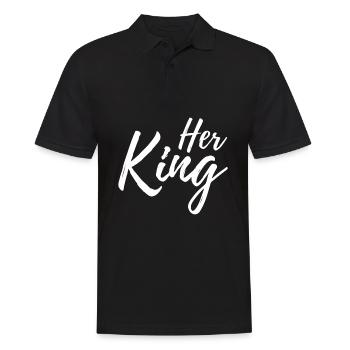 Son écriture manuscrite blanche - Polo Homme - noir - Devant - Kai (181cm)
