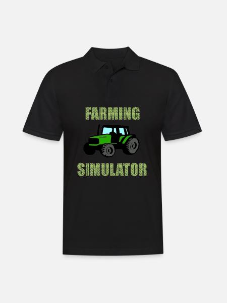 Farming Simulator - Men's Polo Shirt - black