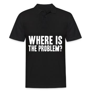 Troubleshooting - Men's Polo Shirt - black - Front - Kai (181cm)