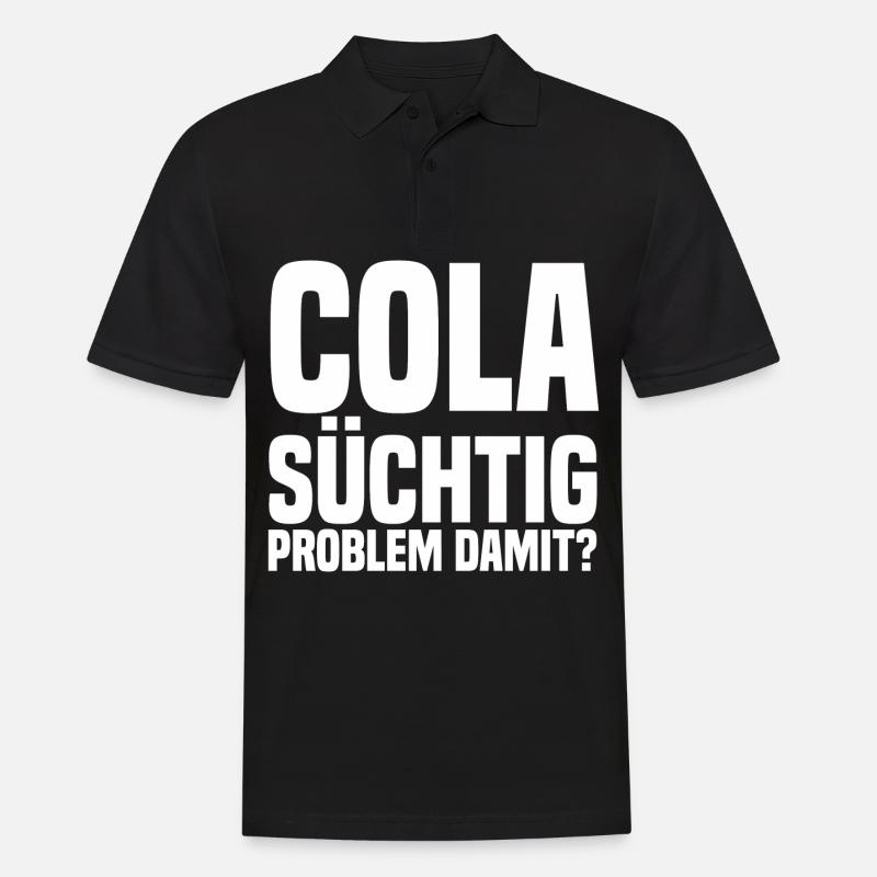 suechtig Problem with white - Men's Polo Shirt - black