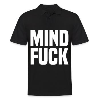 Mind fuck white - Männer Poloshirt - Schwarz - Vorne - Kai (181cm)