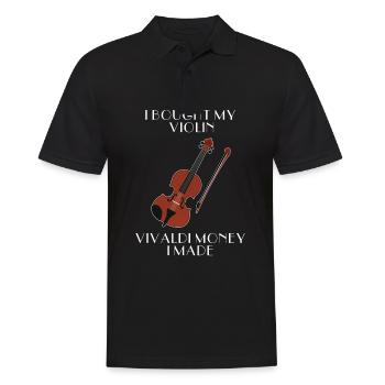Violin violin - Men's Polo Shirt - black - Front - Kai (181cm)