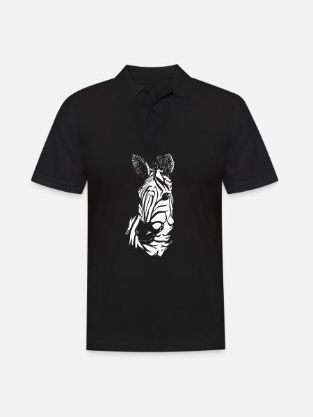 Carte de savane Serengeti Savannah, cadeau Afrique du Sud - Polo Homme - noir