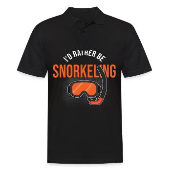Snorkelling - Men's Polo Shirt - black - Front - Kai (181cm)